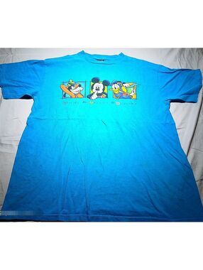 Vintage Mickey Unlimited Blue Disney T-Shirt Large